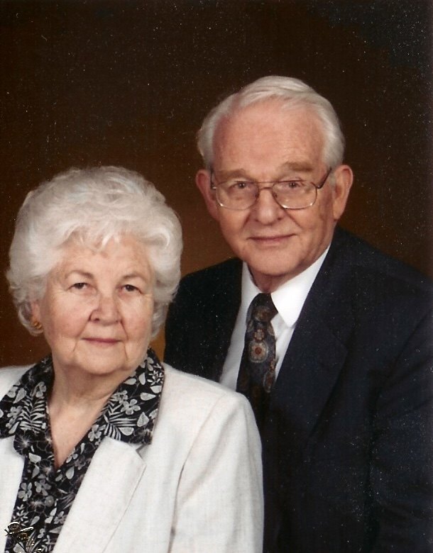 Studio portrait of James D. and Doris J. Price, 2004